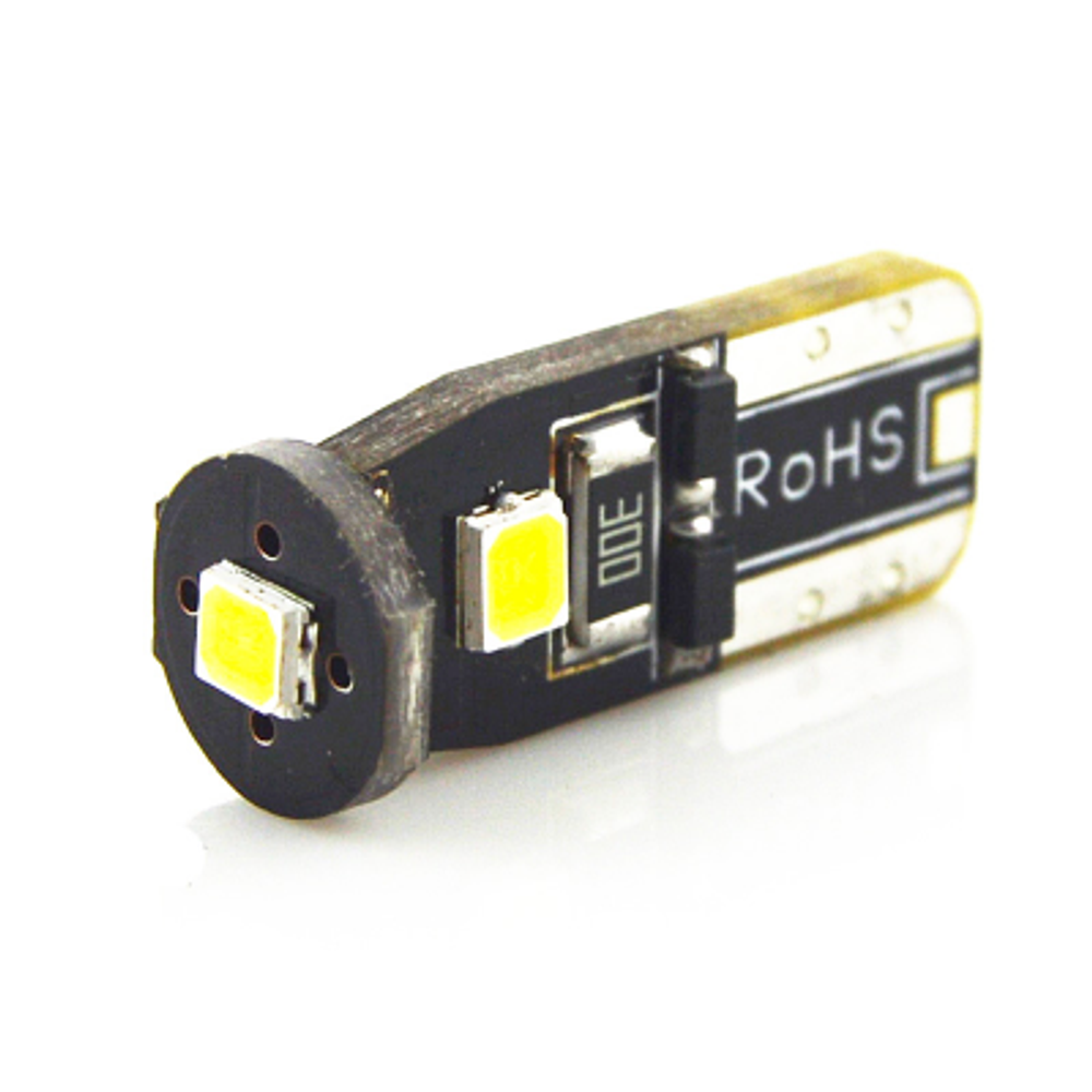 Светодиодная лампа T10 (W5W) 8G-3W, White (белый), 12v, 1шт