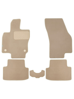 Коврики в салон для JETTA VS5 2023- (I рестайлинг, I рестайлинг 2) кроссовер, 5шт. (текстиль, бежевые) KLEVER0412800222112KH