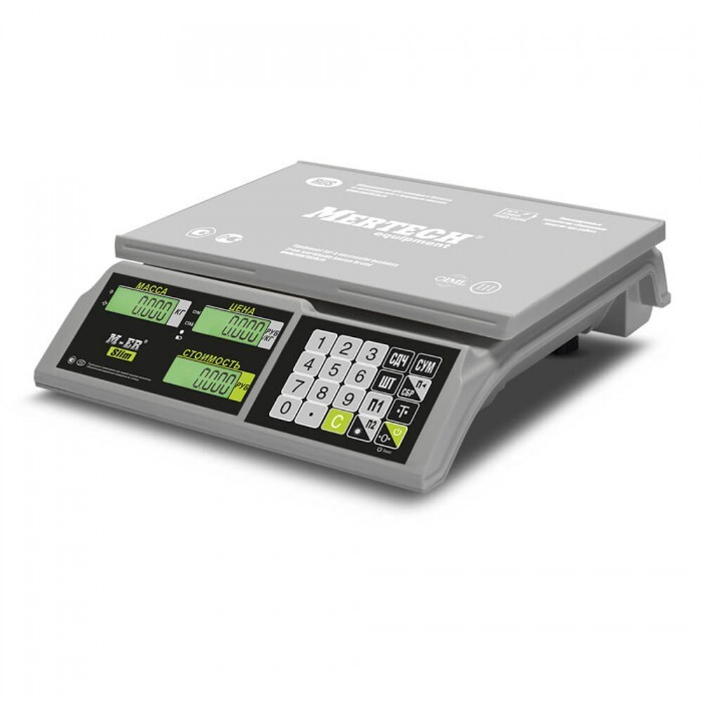 Торговые весы Mertech M-ER 326 C-32.5 LCD (без АКБ)