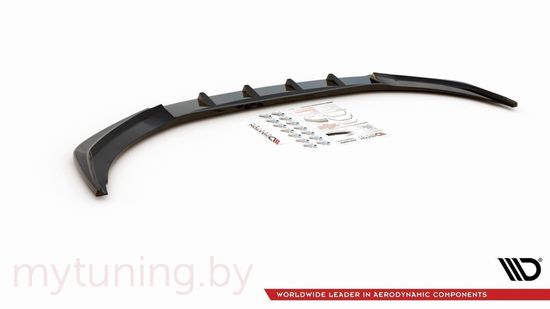 Сплиттер бампера переднего V.2 для AUDI A1 GB S-Line (18-...)