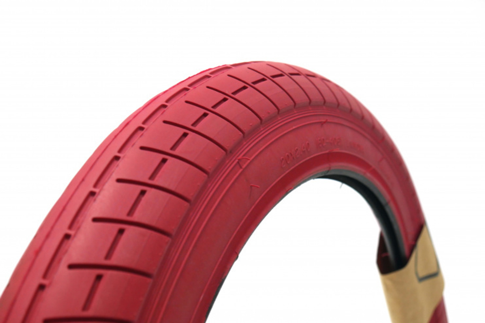 BMX Покрышка BEAST 20"*2.4" Популярная стритовая покрышка Code Bikes TIR-151-RED красныйс