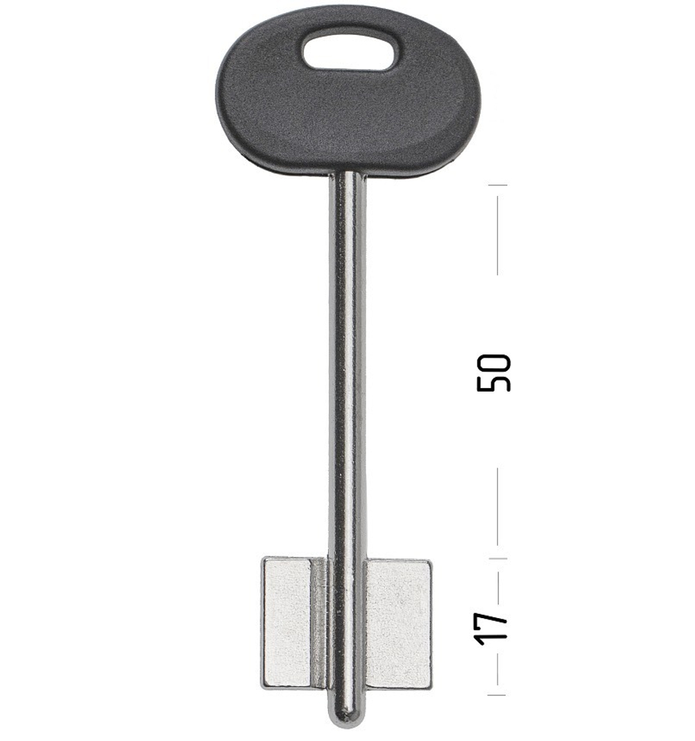 Заготовка сувальдного ключа 10653 МЕТТЭМ-15 MET15DP (60.1ПЛ)