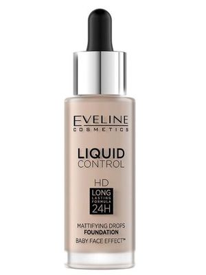 EVELINE ИННОВАЦИОННАЯ ЖИДКАЯ ТОНАЛЬНАЯ ОСНОВА №020 - ROSE BEIGE серии LIQUID CONTROL, 32мл