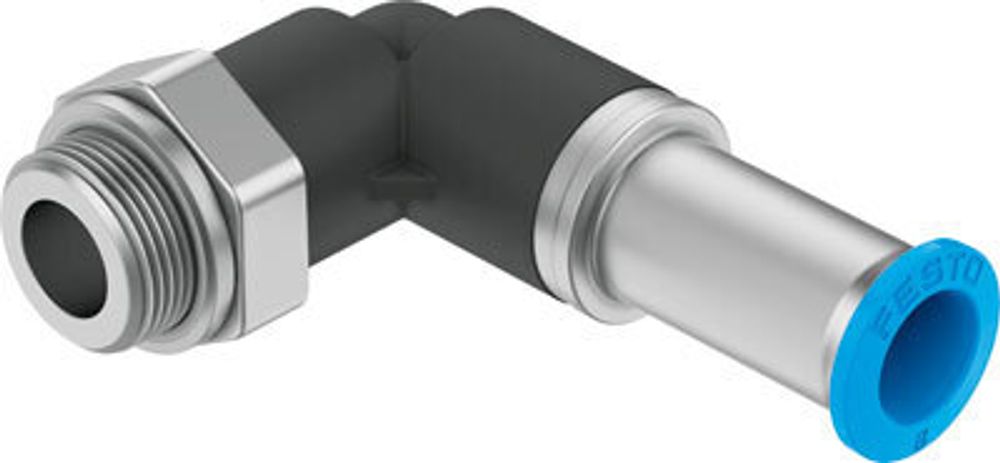 QSKL-G3/8-10 Угловой фитинг с цанговым зажимом, самозапирающийс