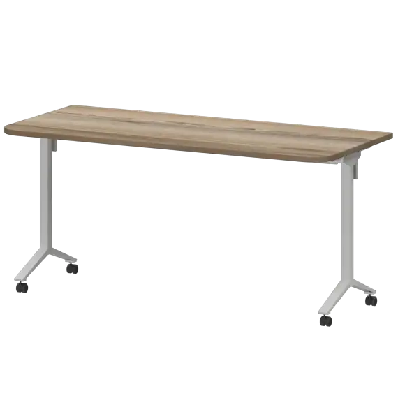 Стол мобильный складной радиусный МБ25-160.70Р  1600x700x750 Моби