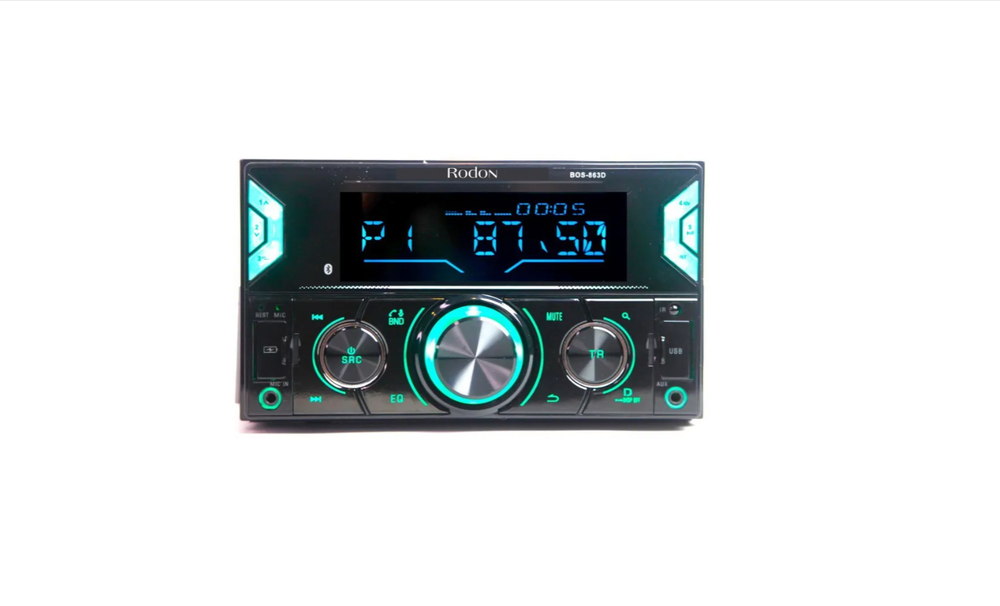 Автомагнитола 1DIN BOS-MINI BOS-863D USB/SIRI Bluetooth