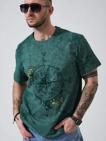 Футболка мужская "Роза ветров"