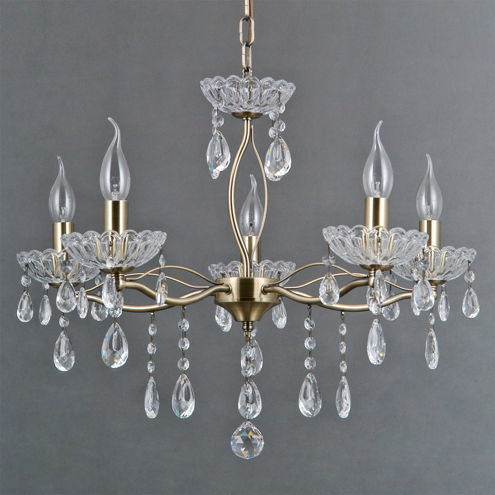 Люстра потолочная ILLUMICO E14  IL0265-5PSQ-39 AB