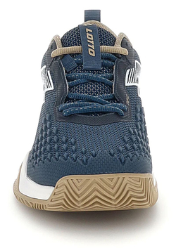 Мужские кроссовки теннисные Lotto Raptor Hyperpulse 100 III Clay - indigo blue/all white/irish beige