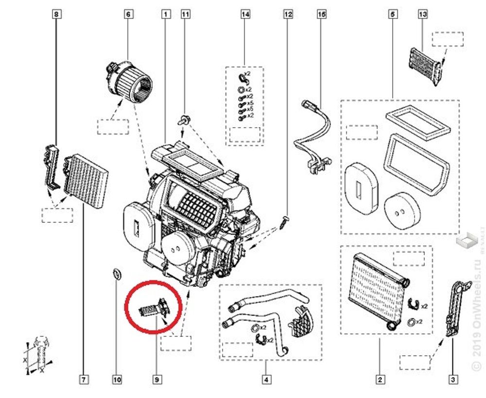 Резистор вентилятора отопителя Renault Logan II Sandero II (Renault)