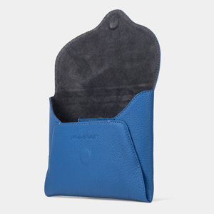 Сумка-клатч Florette из кожи теленка, синего цвета