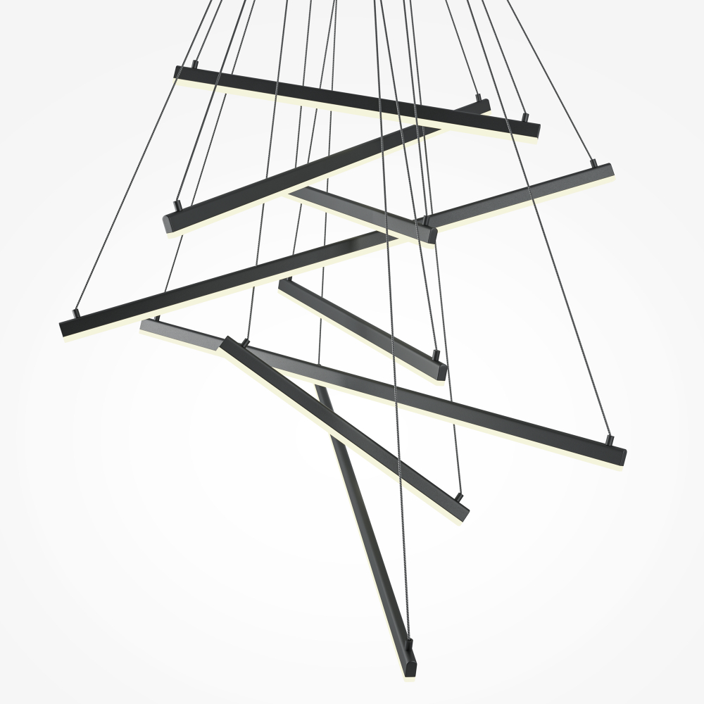 Люстра светодиодная Maytoni Line MOD016PL-L96BK