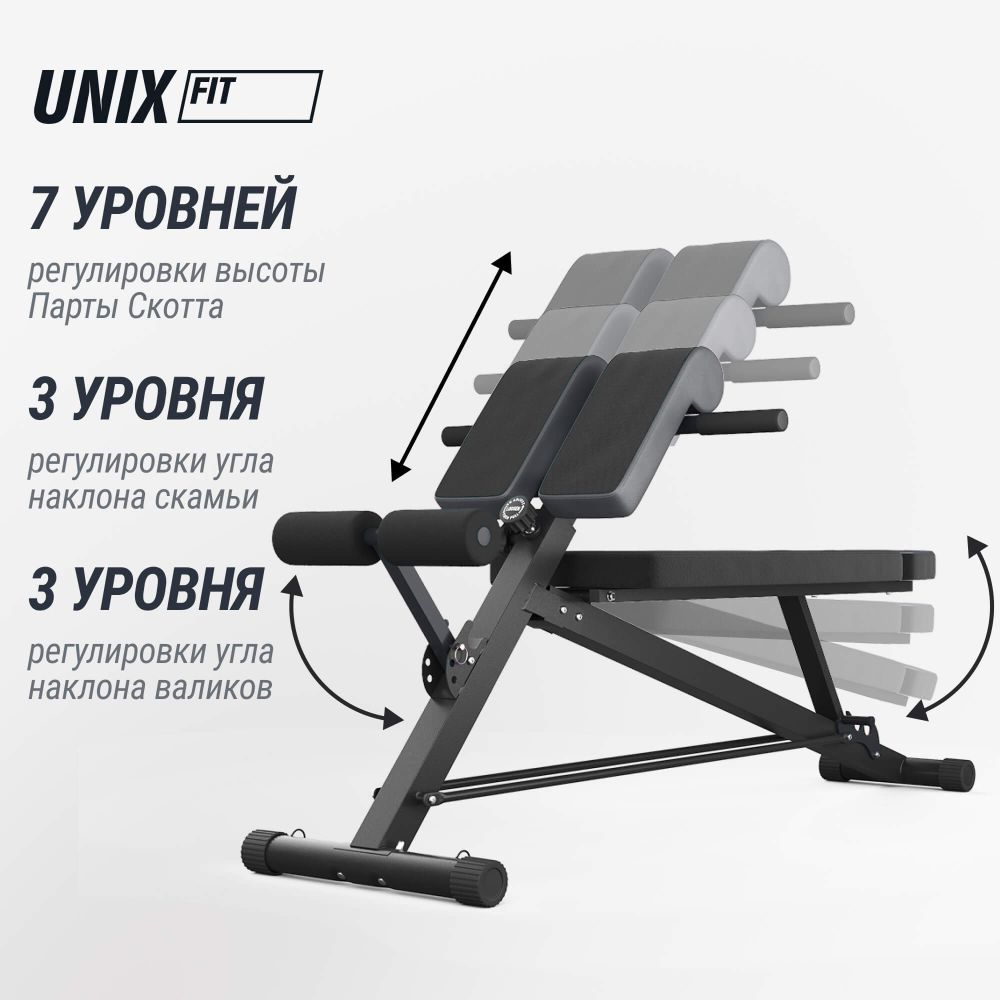 Скамья силовая универсальная UNIX Fit BENCH 4 in 1