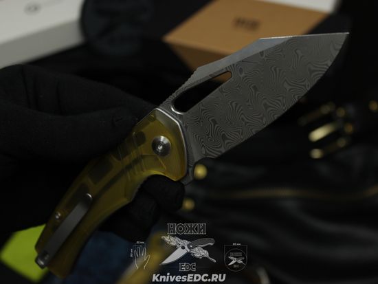 Нож складной CIVIVI BullTusk C23017-DS1 сталь клинка Stainless Damascus, рукоять Ultem
