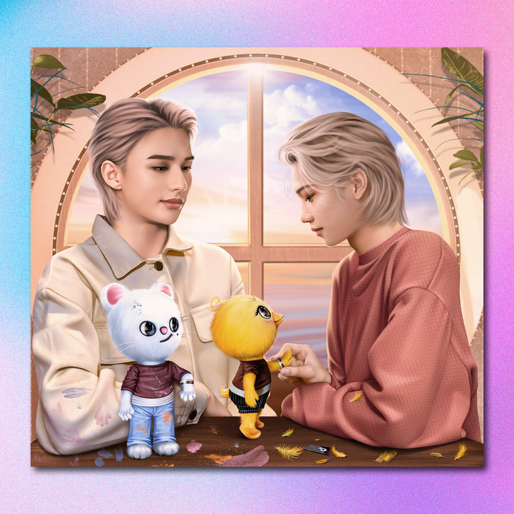 Арт принт / alexstayart / STRAY KIDS / Хёнликсы #18