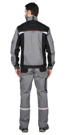 Куртка "Сириус-Стан" (серый/черный/красный)