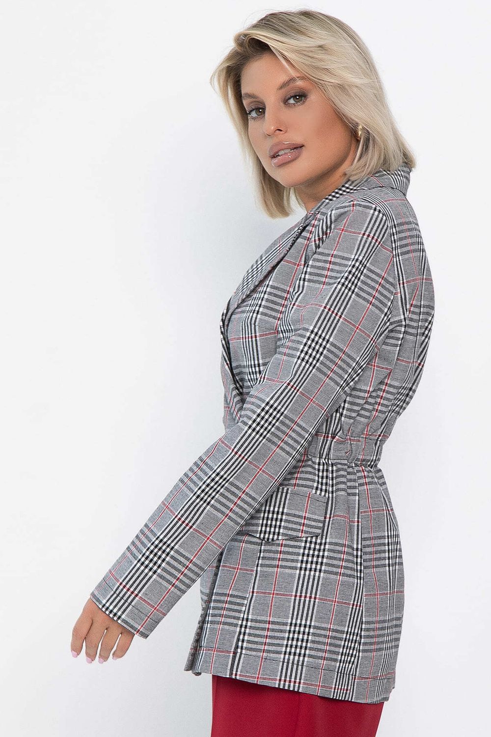 Пиджак Бренда (серый/клетка) Б14124-33М LT Collection