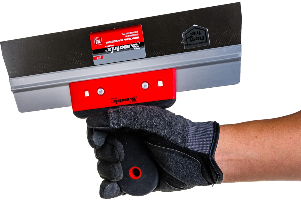 Шпатель фасадный из нержавеющей стали, 300 мм, 2-комп. ручка// Matrix (Матрикс)