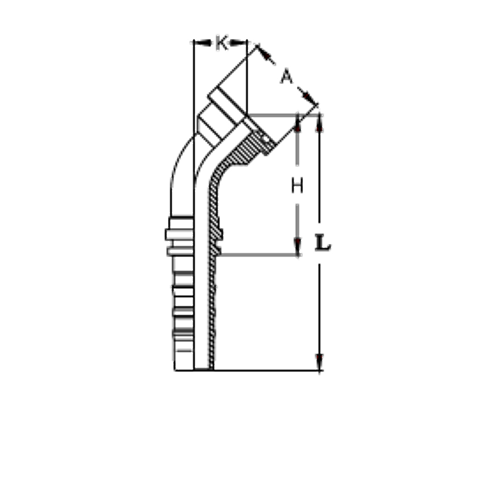 Фитинг DN 50 SFL 2.1/2 84.1 (45) CS
