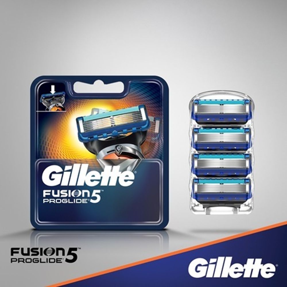 Gillette Кассеты сменные Fusion ProGlide, 4 шт