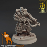 Человек Воин Паладин Варвар Файтер Рыцарь миниатюра для dnd, днд, pathfinder, фентези, Настольная игра, НРИ, Варгейм, РПГ