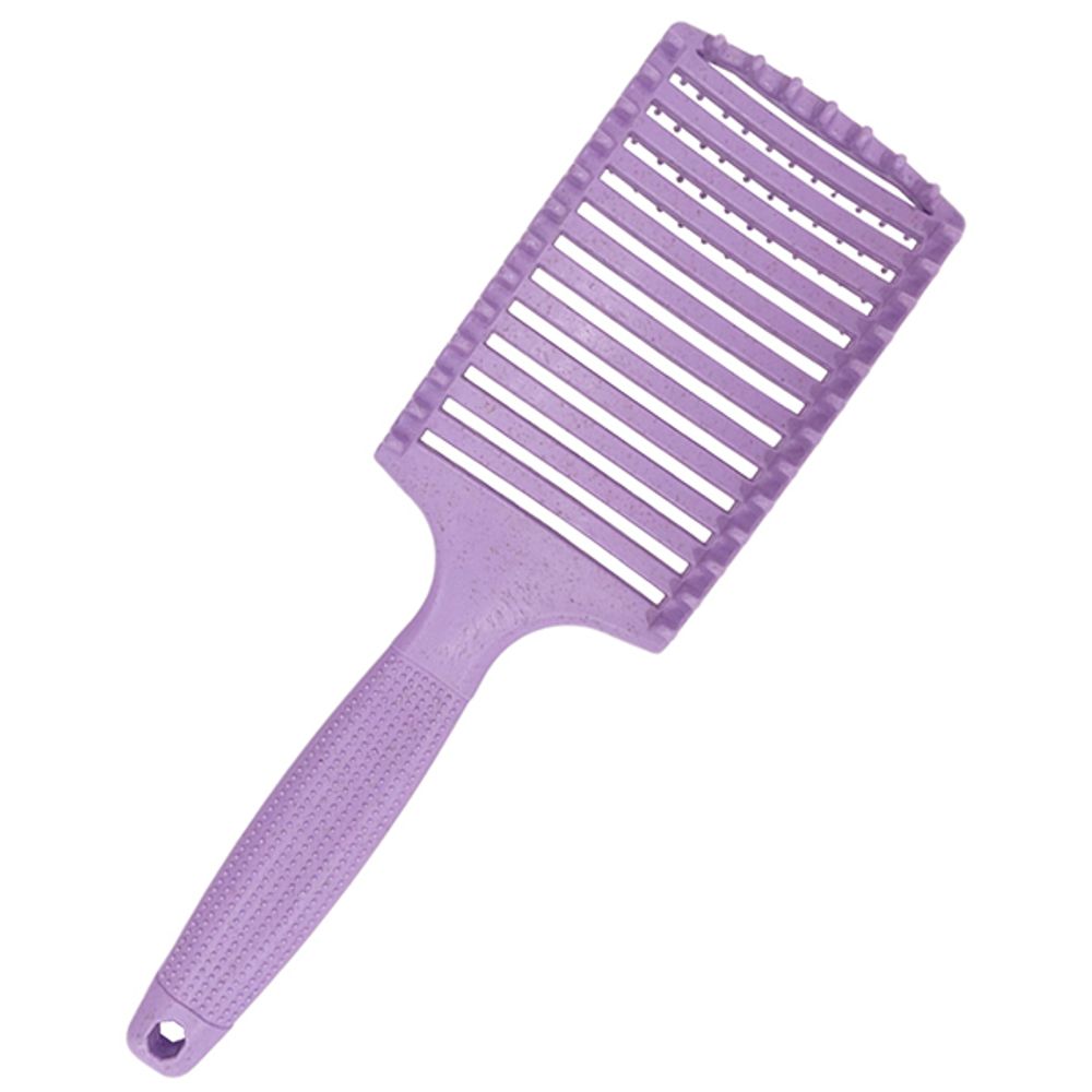 Щетка массажная Harizma Nylon, фиолетовая (h10685-07)