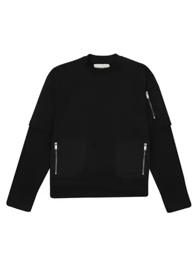 Лонгслив «001» черный