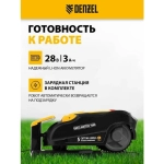 Робот-газонокосилка Grass Master 1000, ультразвуковой датчик, 3 Ач, LCD дисплей, Wi-Fi // Denzel