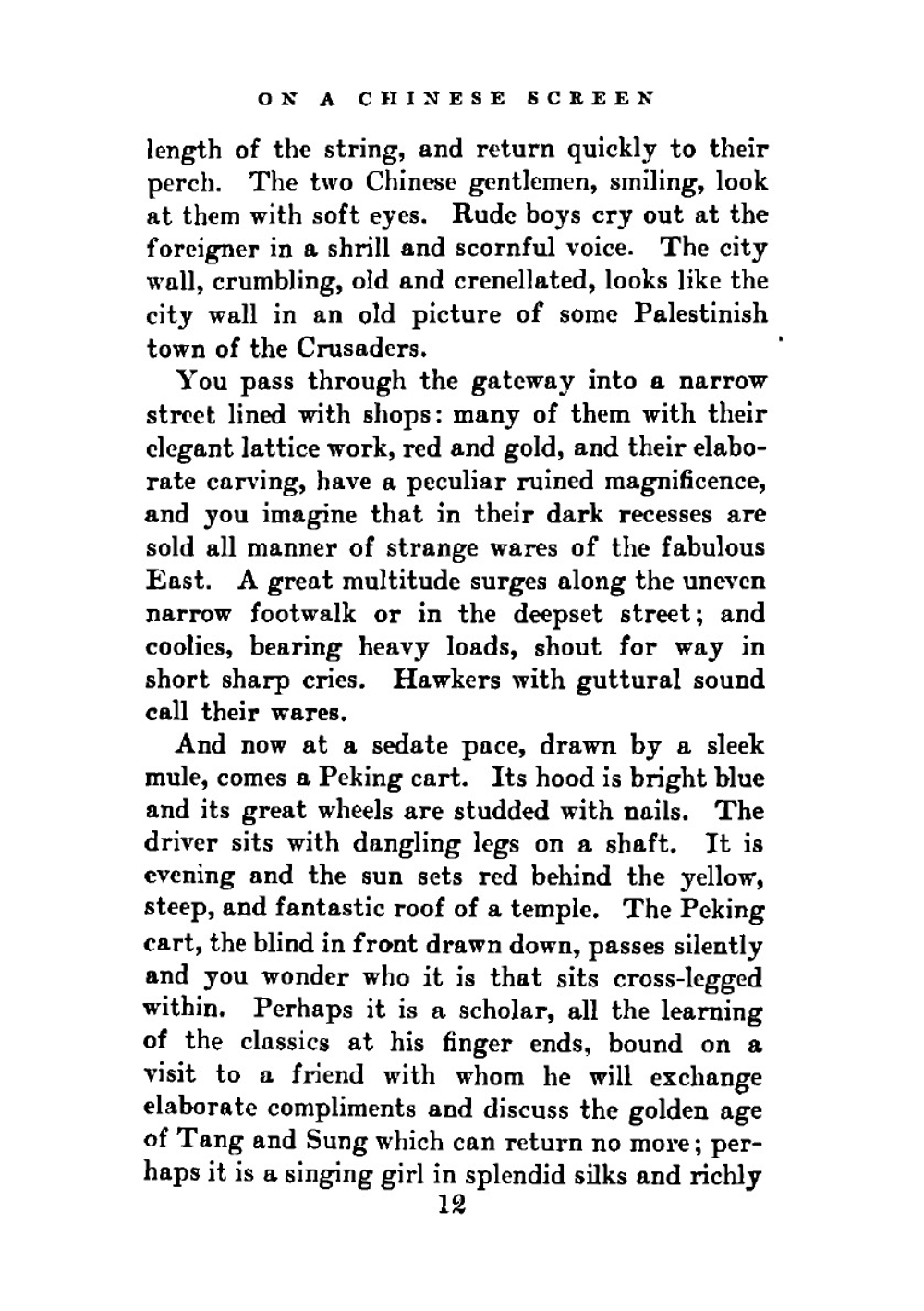 On a Chinese screen | Maugham W. Somerset