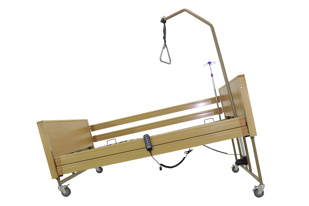 Кровать электрическая Med-Mos YG-1 (ЛДСП светлое дерево) ширина ложемента 140 см