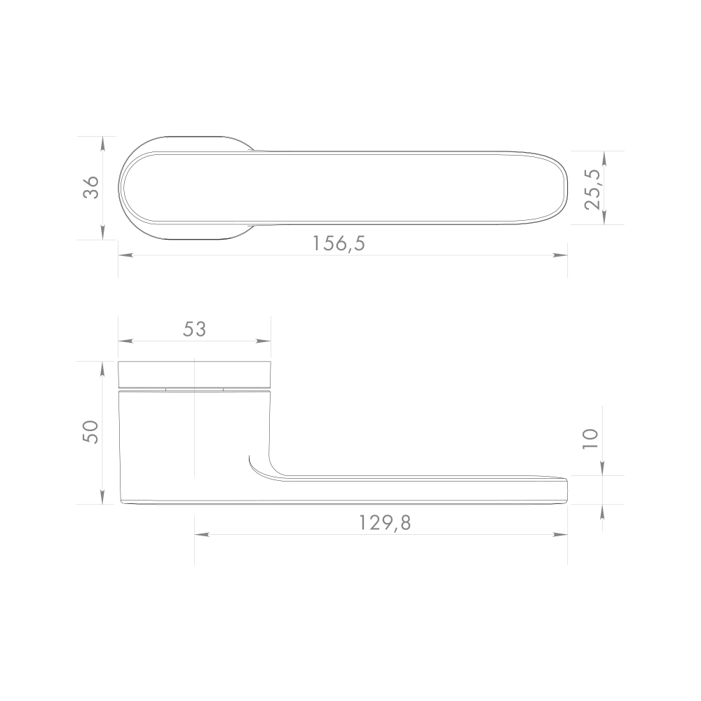 Ручка раздельная R.UCR36.FOREST BL-26 черный