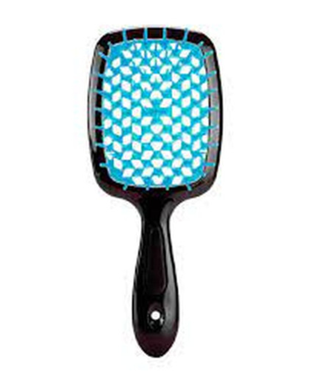 Расческа для волос цвет чёрный/лазурный BEAUTY RELIGION Superbrush The Original Italian Design