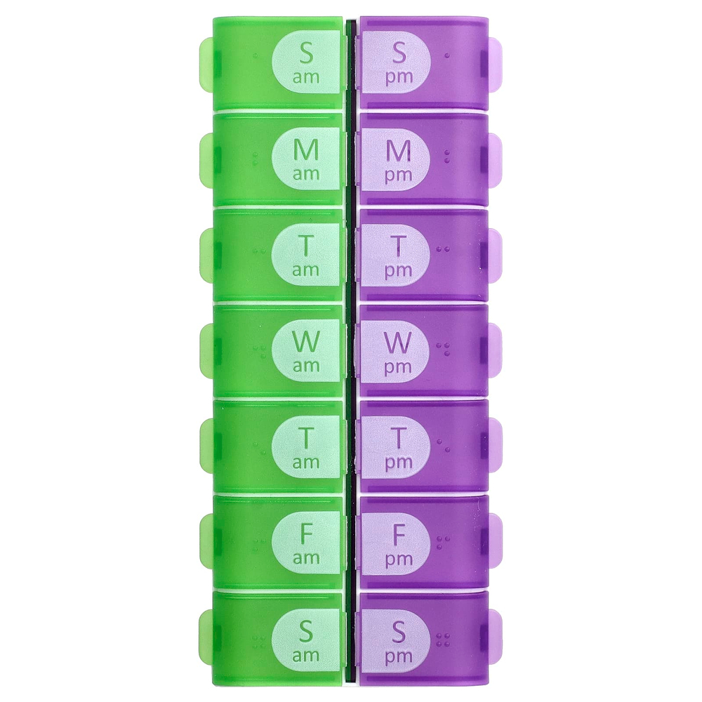 Ezy Dose, ежедневник для таблеток, на неделю утром/вечер, с Easy-Fill, 1 шт.