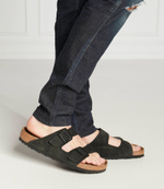 Кожаные шлепанцы arizona Birkenstock - черный(951321)