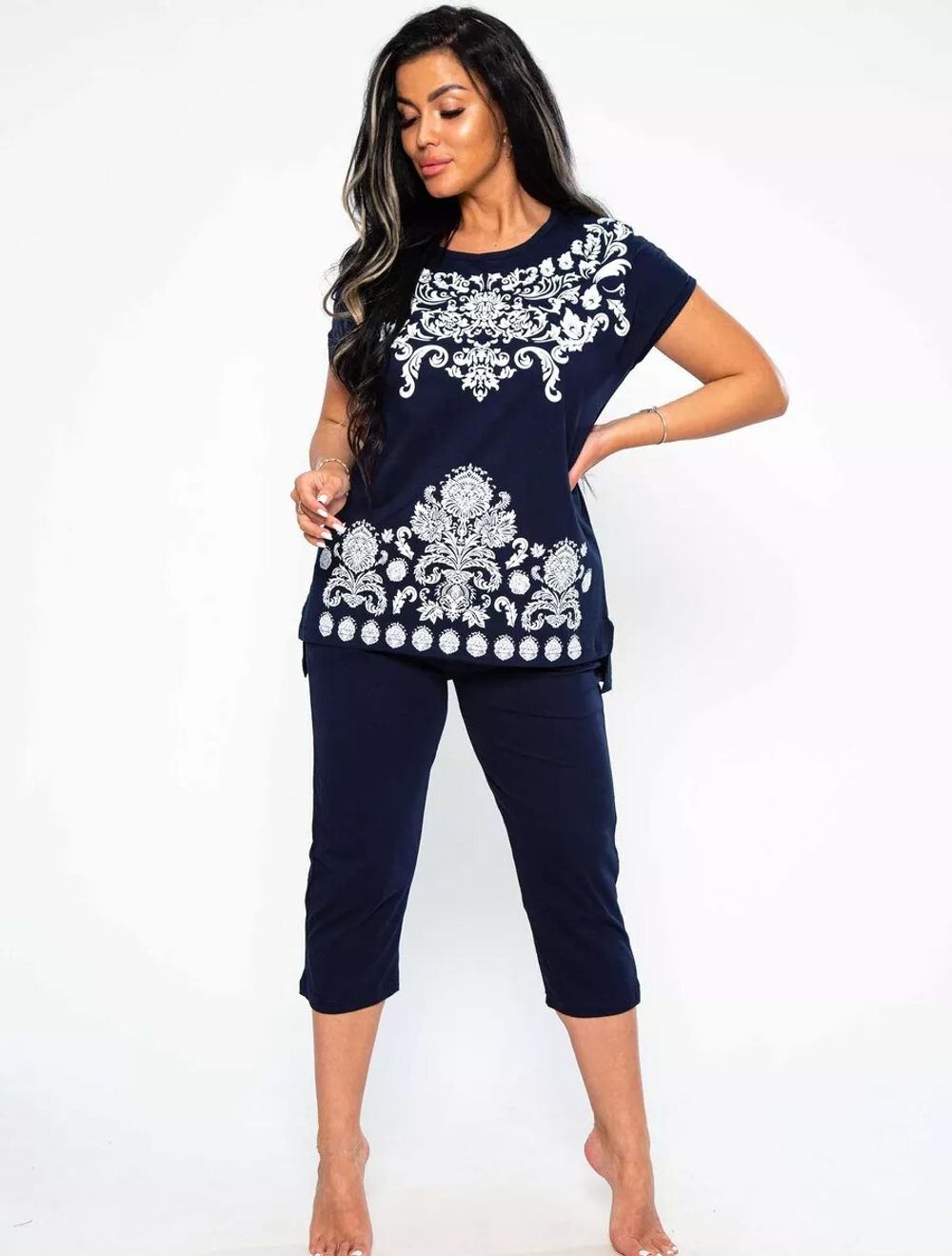 [m]Пижама х/б бриджи+футболка УБФ00015