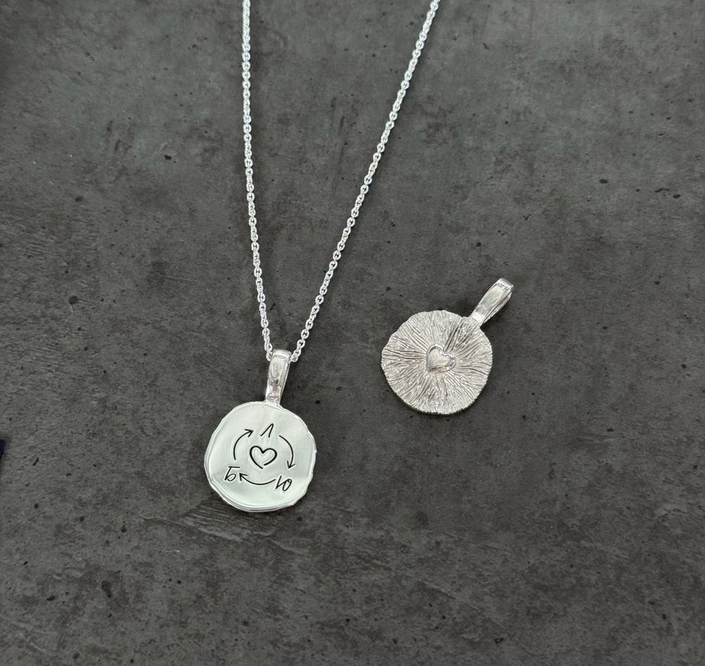 подвес soul душа с позолоченным сердцем