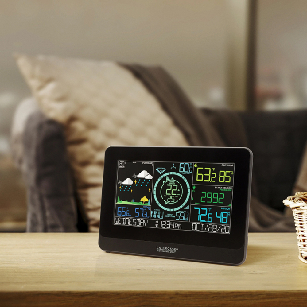 Многофункциональная погодная станция LaCrosse WS6863  с цветным экраном и с подключением к WiFi