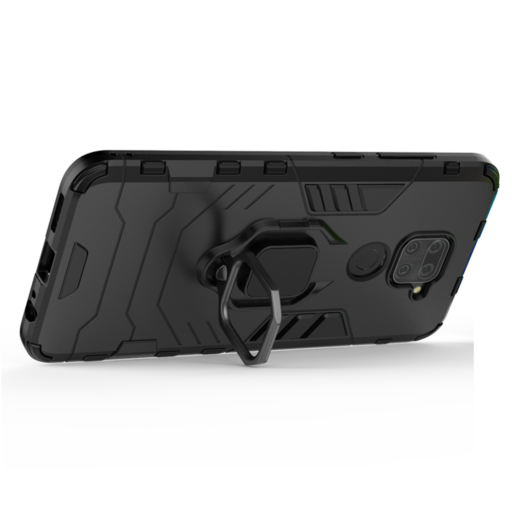 Противоударный чехол с кольцом Panther Case для Xiaomi Redmi Note 9