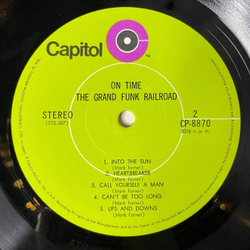 Винтажная виниловая пластинка LP Grand Funk Railroad On Time (Japan 1970) (No Obi)