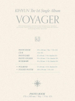 Альбом KIHYUN - VOYAGER 1st Single Album 3 Version SET