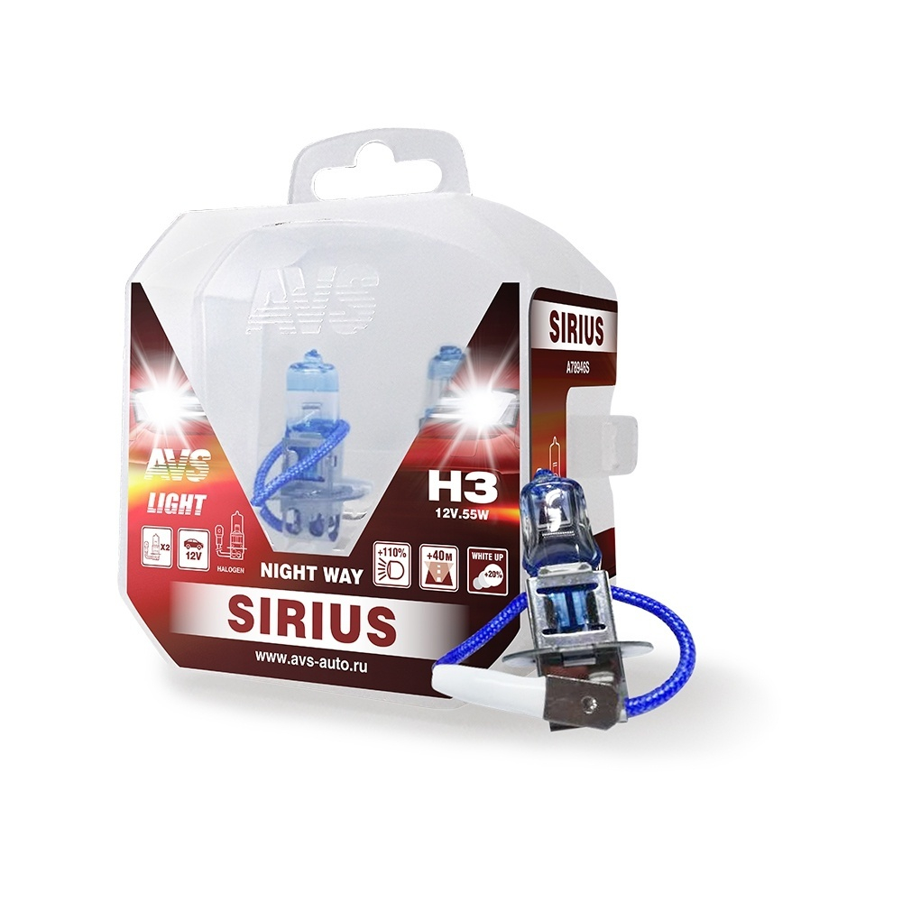 ЛАМПА ГАЛОГЕННАЯ AVS SIRIUS/NIGHT WAY/ PB H3.12V.55W A78946S