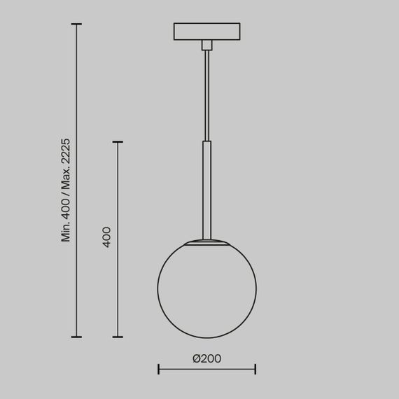 Подвесной светильник Maytoni Basic form MOD321PL-01B1