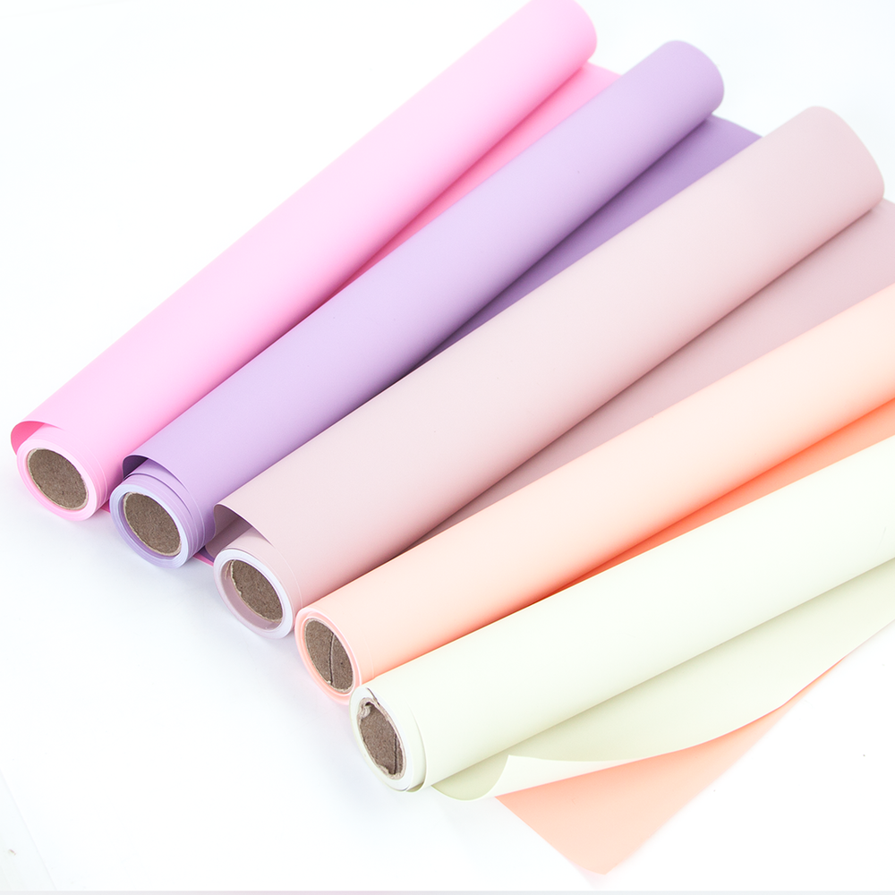 Упаковочная матовая пленка 50мкм (0,5*10 м) Корейская, Бежево-зеленый, 2 ст, 1 шт.