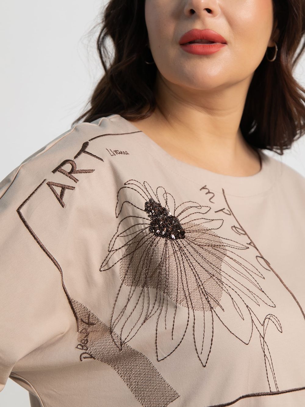 Блуза Злата (бежевая) Б15526-4М LT Collection