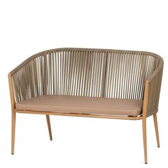 Уличный диван Cara 126 см, светло-коричневый