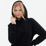 Худи CIGAR DUCK, черный велюр