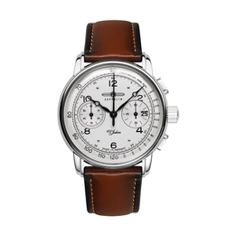 ZEPPELIN Hundred Years Collection Quartz Movement Men"s Watches Wrist Watches White Dial Stainless Steel Case 8676 1