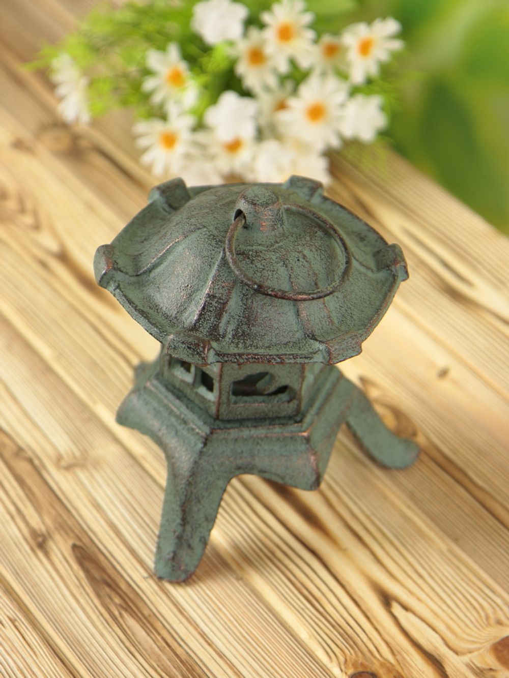 Iron Garden Декоративный фонарь Ступа под свечу для дачи