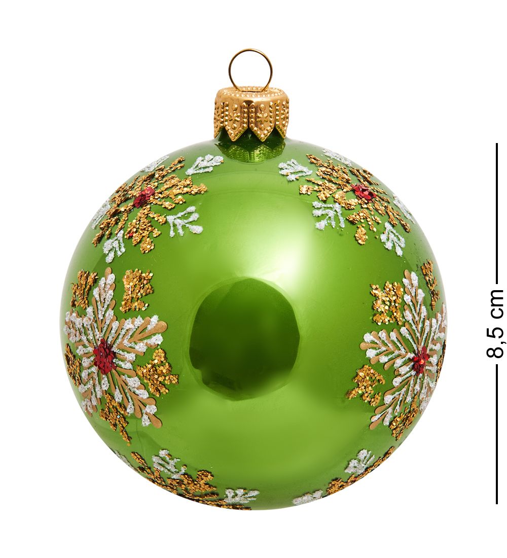 Элита НФШ-1438 Набор ел.украшений Шар 2шт «Снежинки» 85 мм