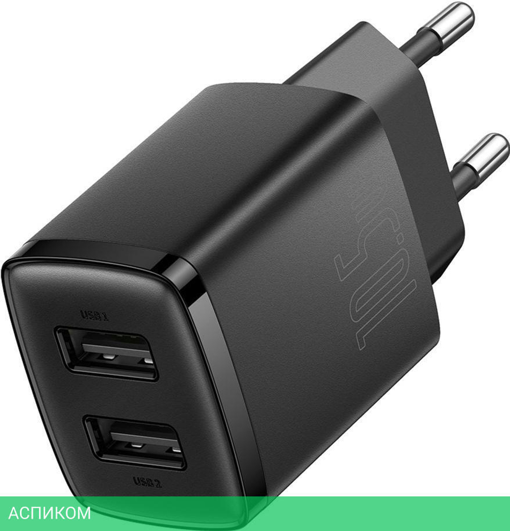 Сетевое зарядное устройство Baseus Compact 10.5W EU Black (CCXJ010201)